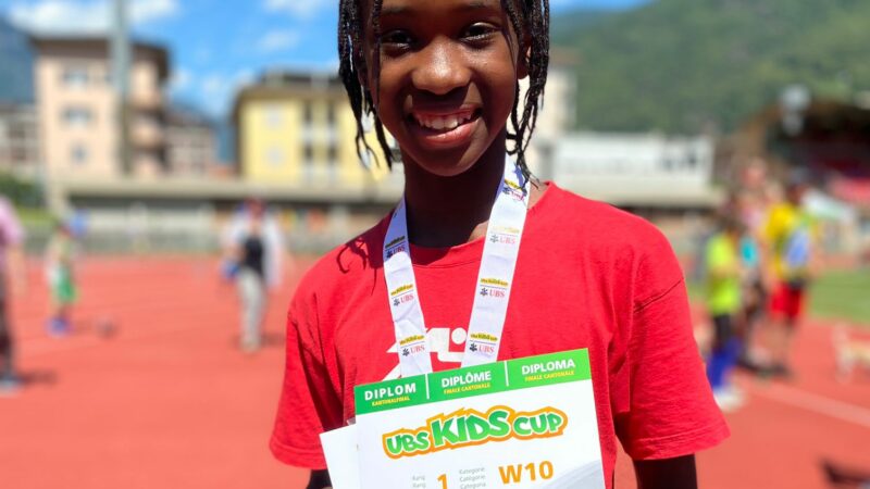 Giulia Salvadè firma il record ticinese junior nel miglio – Juliette Azar e Cedric Tognetti i migliori alla finale UBSKids Cup