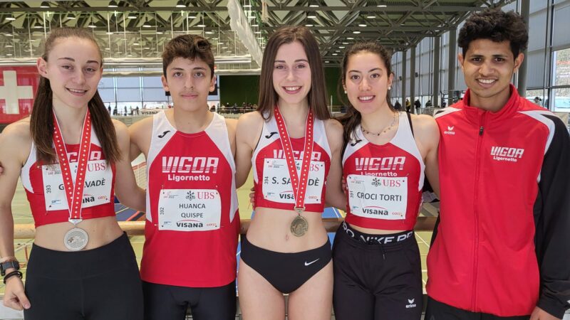 Tre medaglie VIGOR ai Campionati svizzeri giovanili indoor￼