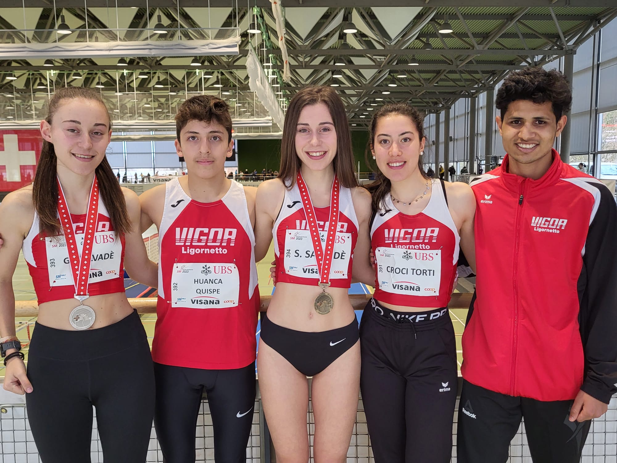 Tre medaglie VIGOR ai Campionati svizzeri giovanili indoor￼